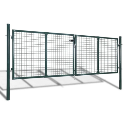 Cancello in Acciaio 306x150 cm Verde