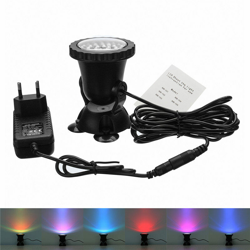 1 set 1 luci LED RGB Luci subacquee per piscine Faretto Impermeabile IP68 Acquario Fontana da giardino Stagno Lampada per pesci Paesaggio Decorazioni precio