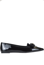 Bow patent leather ballerinas en oferta