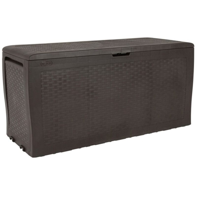 Cassapanca Keter Effetto Rattan Samoa Brown 116X44X57H 270Lt.