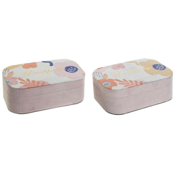 Scatola Decorativa Legno MDF (2 pcs) (19 x 12 x 7 cm) - Dkd Home Decor precio