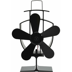 Ventilatore per la Stufa Nero con 5 Pale - Nero - Vidaxl características