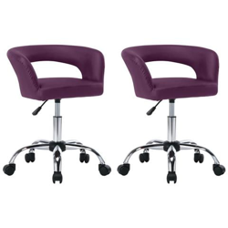 Sedie Da Pranzo 2 Pz Viola In Similpelle en oferta