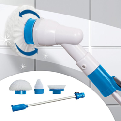 Spazzola Elettrica Rotante Senza Fili Pulizia Bagno Ricaricabile Con 3 Spazzole en oferta