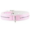 Collare per cani Hunter Modern Art Luxus rosa chiaro/bianco - Tg. 42: circonferenza 32-38 cm x H 16 mm