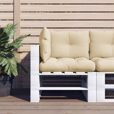 YOUTHUP Cuscini per Divani su Pallet 3 pz Beige in Tessuto - Beige