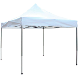 Gazebo Pieghevole 3 X 3 Professionale In Alluminio Telo Bianco Chiudibile Per Mercato Mercatino Feste Da Esterno Giardino características
