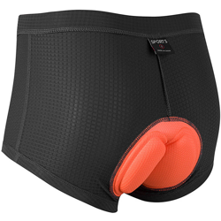 Pantaloncini da ciclismo da donna Pantaloncini intimo da bicicletta imbottiti 3D Pantaloncini traspiranti ad asciugatura rapida,modello: S Nero precio