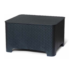 Tavolino basso con contenitore porta cuscini per giardino ed esterni bar ed hotel Raffaello en oferta
