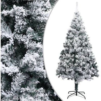 Albero di Natale Artificiale con Neve Verde 240 cm in PVC - Verde - Youthup