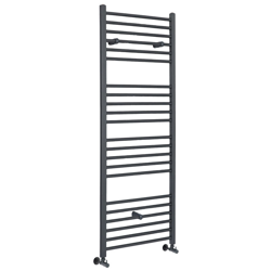 Hudson Reed Artle Scaldasalviette Piatto di Design Verticale - Termoarredo Bagno ad Acqua Calda - Acciaio Antracite - 670W - 1600 x 400mm en oferta