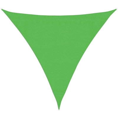 Vela Parasole 160 g/m² Verde Chiaro 3,6x3,6x3,6 m in HDPE - Verde - Vidaxl