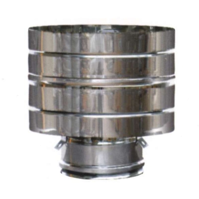 Terminale Paravento Inox 8/13 doppia parete - Maral
