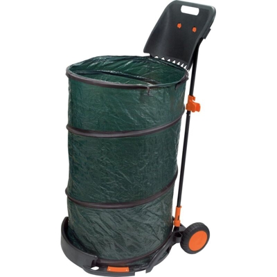 Carrello porta sacco con sacco da giardino Pop-Up stocker art. 4711