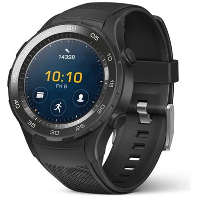 Smartwatch Watch 2 Resistente all’acqua IP68 Display 1.2'' 4GB Bluetooth / Wi-Fi con NFC e GPS Nero - Italia