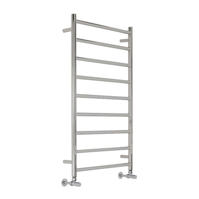 Hudson Reed Quo Scaldasalviette Moderno di Design Verticale - Termoarredo Bagno Contemporaneo a Scaletta - Acciaio Inox Cromato - 319W - 1000 x 600mm
