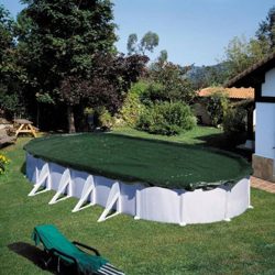 Copertura Invernale per Piscina Ovale 625 cm in PVC Verde - Verde - Summer Fun en oferta