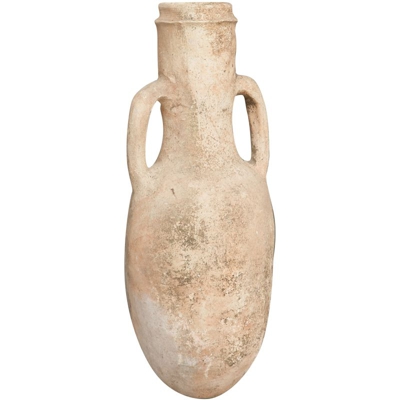 Giara Anfora Vaso fioriera orcio in terracotta, fatta a mano arredo casa giardino da esterno L28xPR28xH53 cm