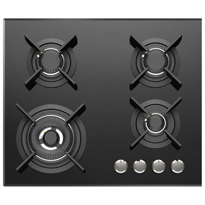 Piano Cottura 7038 632 a Gas 4 Fuochi Gas Colore Nero