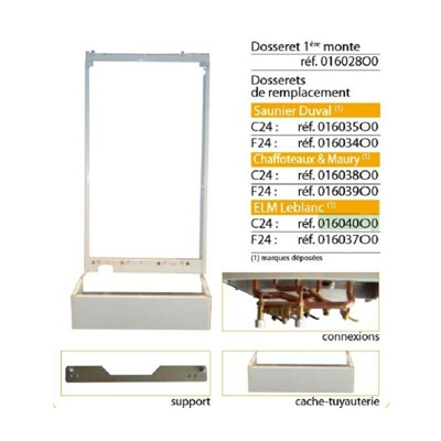 016038O0 - sostituzione Backsplash Kit Chaffoteaux & Maury - C24 domiproject - Ferroli