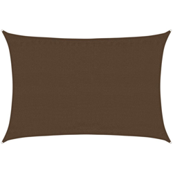 vidaXL Vela Parasole 160 g/m² Marrone 3,5x5 m in HDPE - Marrone en oferta