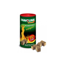 Diavolina 100 Pz Accendifuoco Originale Ecologico Senza Petrolio Inodore características
