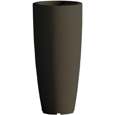 vasi tondi marrone vaso tondo arredo giardino in resina colorata - Home