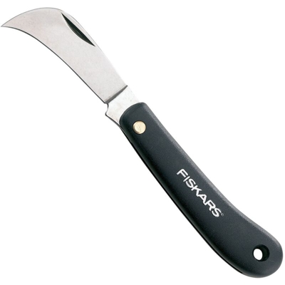 COLTELLO DA INNESTO A RONCOLA LUNGHEZZA CHIUSO 10 cm LAMA CURVA 6 cm - Fiskars