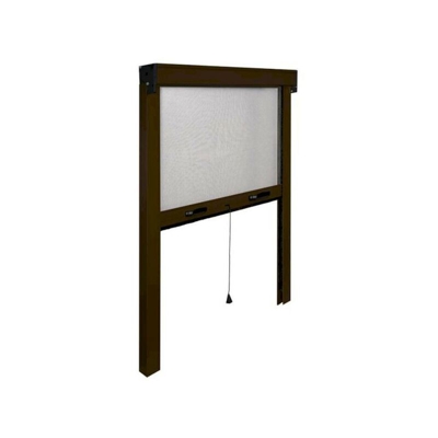 Zanzariera avvolgibile orizzontale 160x250cm marrone