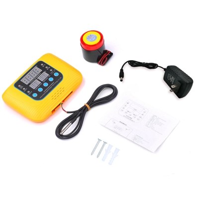 Digital Display Smart Alarm temperatura Buzzer controller Regolatore con sonda riscaldatore sensore con uscita a rele a una via 180V-250V