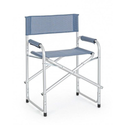 Sedia regista pieghevole mod. Cross col. Blu mix en oferta