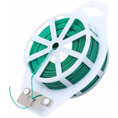 Filo plastificato verde 30 metri