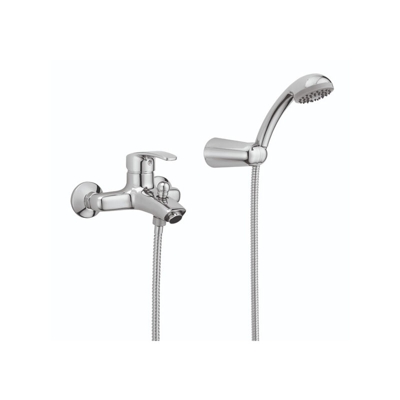 Miscelatore monocomando per vasca esterno a parete , flessibile serie glass gs