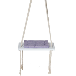 Sedile a dondolo di sicurezza per sedia a dondolo da appendere per bambini al coperto con decorazione della stanza con cuscino viola características