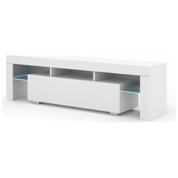 Mobiletto Tv Emu 162 Cm Con Ripiani (bianco Con Led) precio
