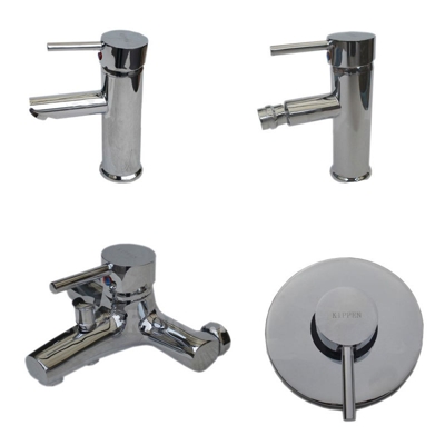 Miscelatore Miscelatori Lavabo Bidet Vasca Incasso doccia Alpine 4 Pz.