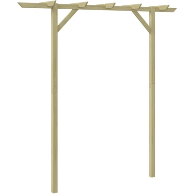 Pergolato da Giardino 200x40x205 cm in Legno - Marrone - Vidaxl