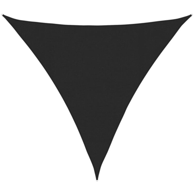 vidaXL Vela Parasole 160 g/m² Nera 4,5x4,5x4,5 m in HDPE - Nero