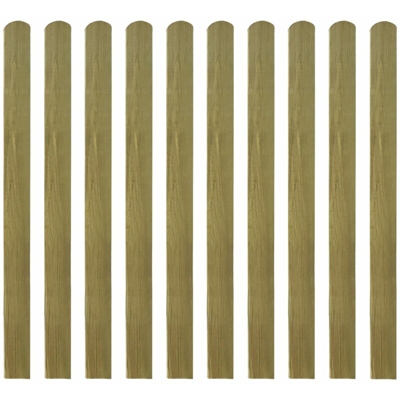 Stecche per Recinto 20 pz in Legno Impregnato 120 cm - Marrone - Youthup