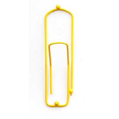 Dandibo - Ganci-attaccapanni Design Graffetta” 32cm Guardaroba Ganci-Parete Molletta Gancio in Metallo (Giallo)