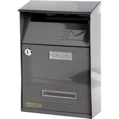 Cassetta Posta Postale Buca Per Lettere Da Esterno In Acciaio Verniciato 34540V Grigia (34540)