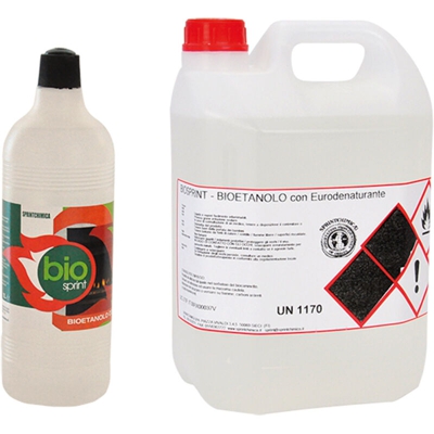 Bioetanolo inodore e antifumo, combustibile per biocamino e stufa -Tanica da 5 lt