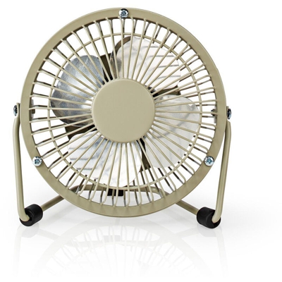 Nedis Ventilatore da tavolo | Alimentazione a USB | Diametro: 100 mm | 3 W | 1-Velocità | Grigio NE550718266