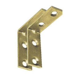 4 LASTRINE ANGOLARI IN ACCIAIO OTTONATO 40X40MM - Oreca precio