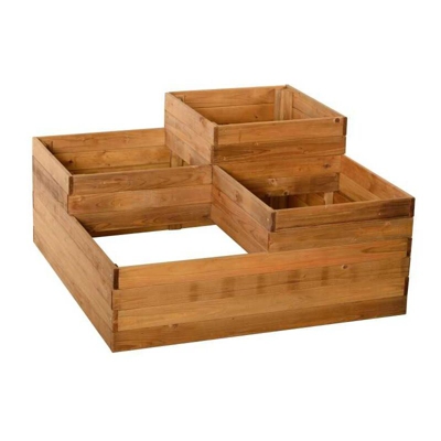 Orto pensile four in pino impregnato 90x90x46h - Losa