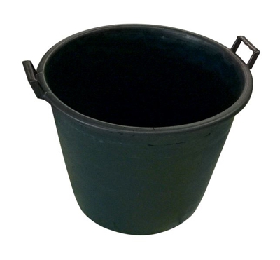 Bidone per Macerie in Pvc Nero 55cm 65 litri colore Nero 2 Manici