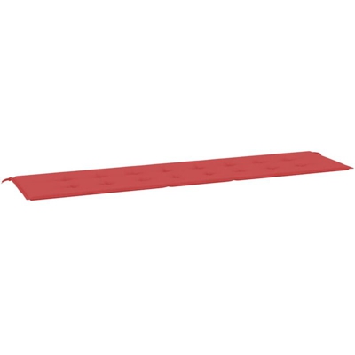 Cuscino per Panca da Giardino Rosso 200x50x4 cm - Rosso - Vidaxl