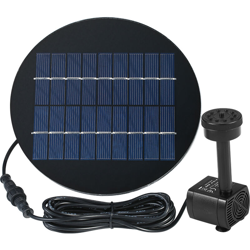 Asupermall - Decdeal 9V 2W pannello solare alimentata solare sommersa fontana senza spazzola Kit Pompa acqua per Bird Bath Pond Pull 200L / H 150 en oferta