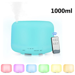 Umidificatore variopinta di notte lampada ad olio leggero profumo con telecomando (1000ml bianco colorato sottosezione UE) precio