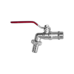 Lem Select - Rubinetto da 1/4 di giro filettato da 3/4' nichelato, GZ 3/4', per tubo da giardino da 1/2' en oferta